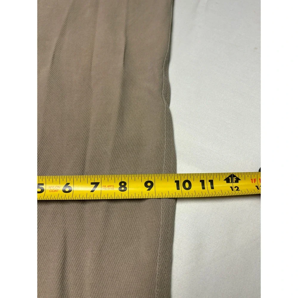 Tommy Bahama Mens 36X29 Silk Rayon Twill Straight Leg Pants Tan Brown Coastal